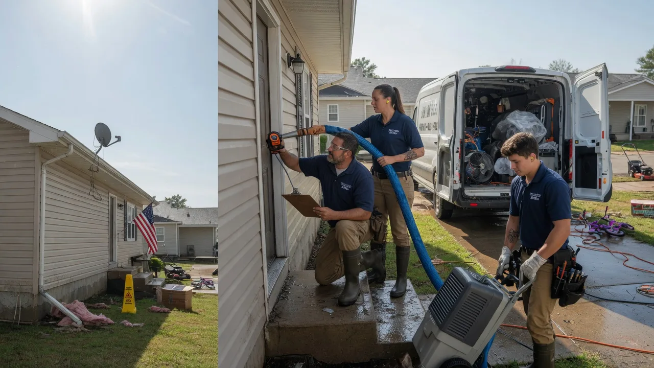 Ceiling Water Damage Restoration in Wood River, IL near me